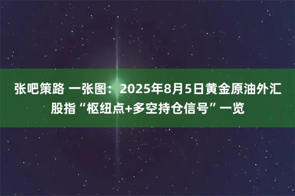 张吧策路 一张图：2025年8月5日黄金原油外汇股指“枢纽点+多空持仓信号”一览